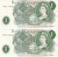 Bank Of England 1 Pound Notes Portrait 1 Pound, T03C
